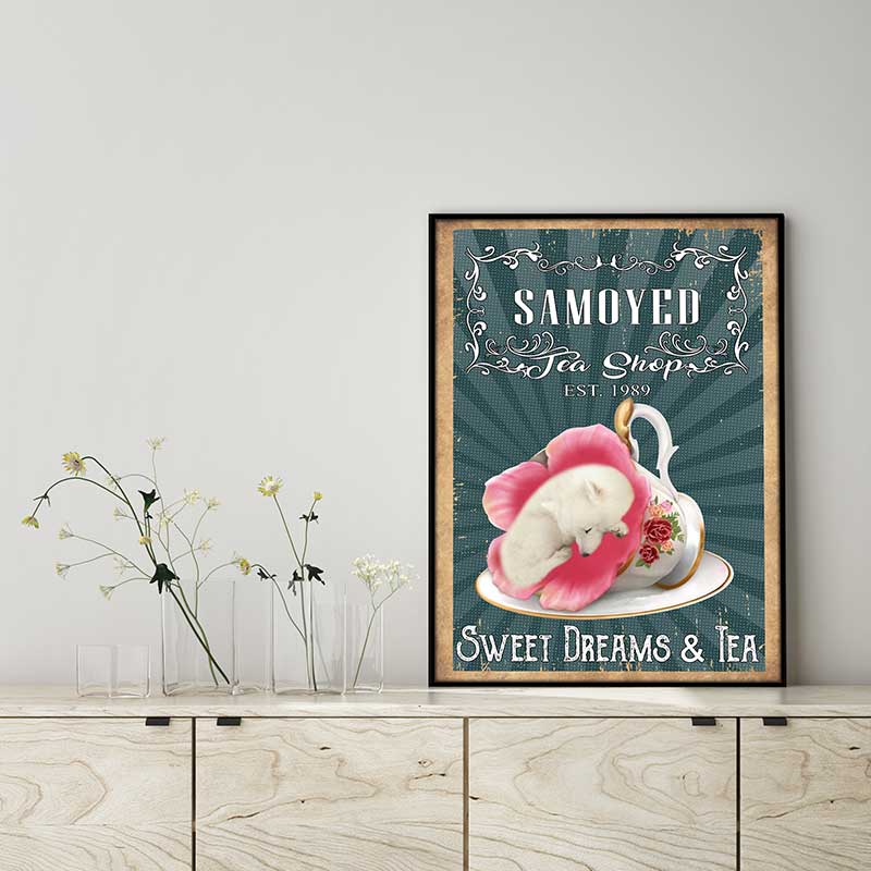 Tea-Shop-Sweet-Dreams-And-TeaDog-Samoyed-VT0907