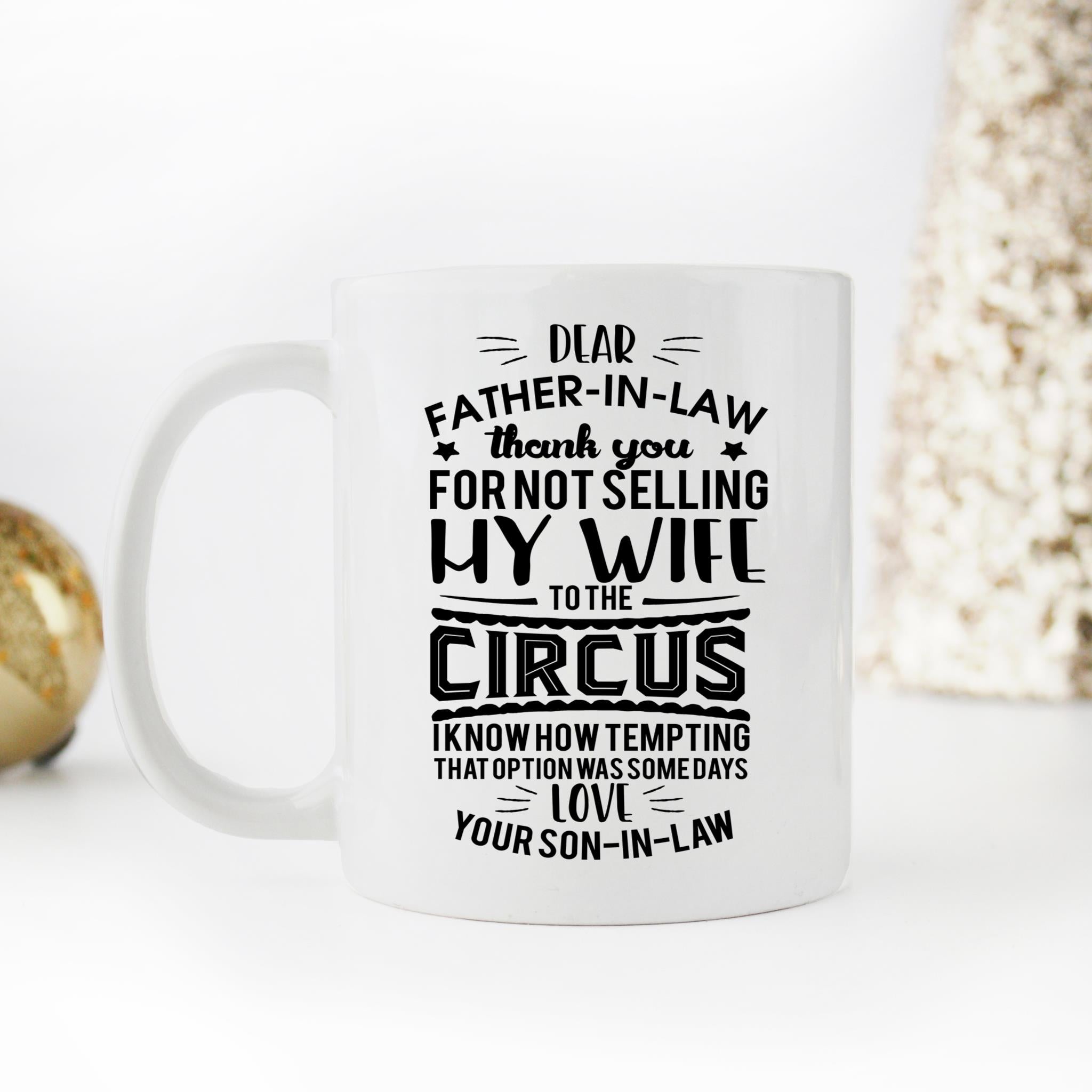 Skitongifts Coffee Mug Funny Ceramic Novelty Thank You For Not Selling My Wife To The Circus I Know How Tempting That Option Was Some Days G9Tsgyh
