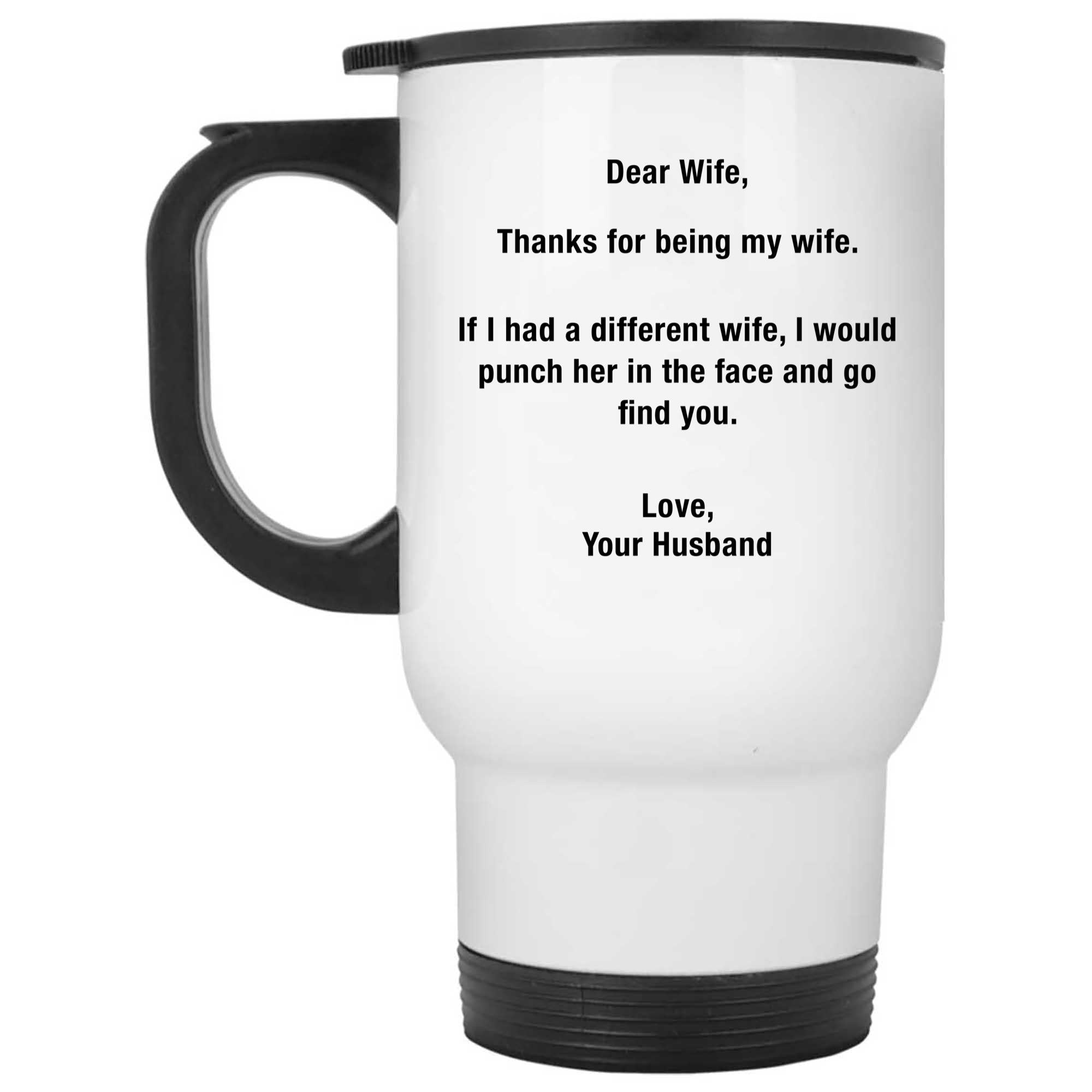 Skitongifts Funny Ceramic Novelty Coffee Mug Thanks For Being My Wife From Husband oooJZoN