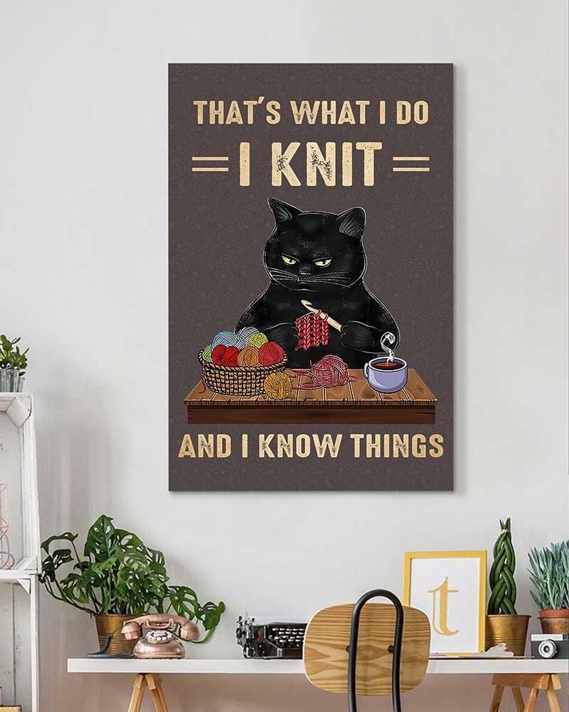 That's What I Do I Knit And I Know Things-VT2406