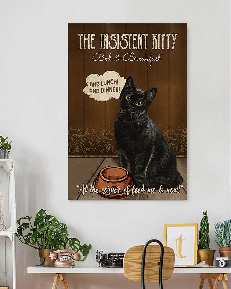 The Insistent Kitty Bed And Breakfast Black Cat-VT1606