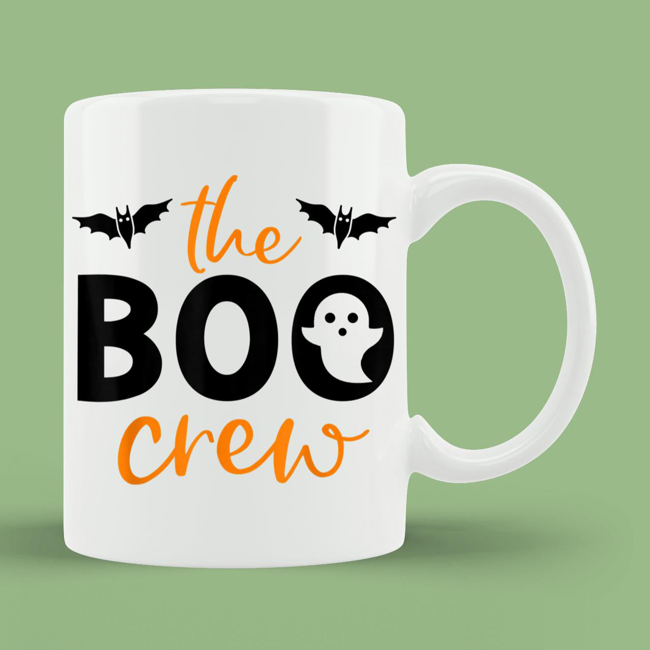 Skitongift Ceramic Novelty Coffee Mug The Boo Crew Shirt Matching Spooky Halloween Family Mug