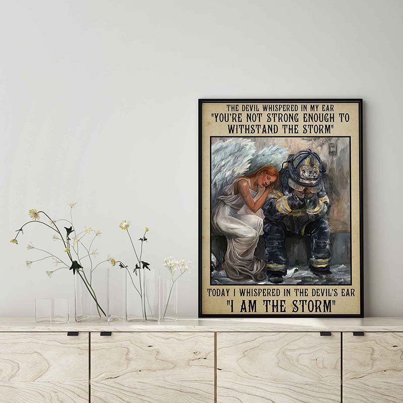 Skitongifts Wall Decoration, Home Decor, Decoration Room The Devil Whispered In My Ear TT1103