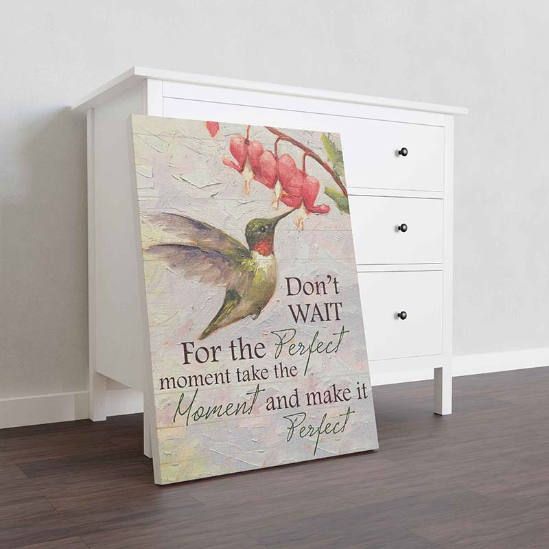 Skitongifts Wall Decoration, Home Decor, Decoration Room Hummingbird Moment And Make It Perfect TT1412