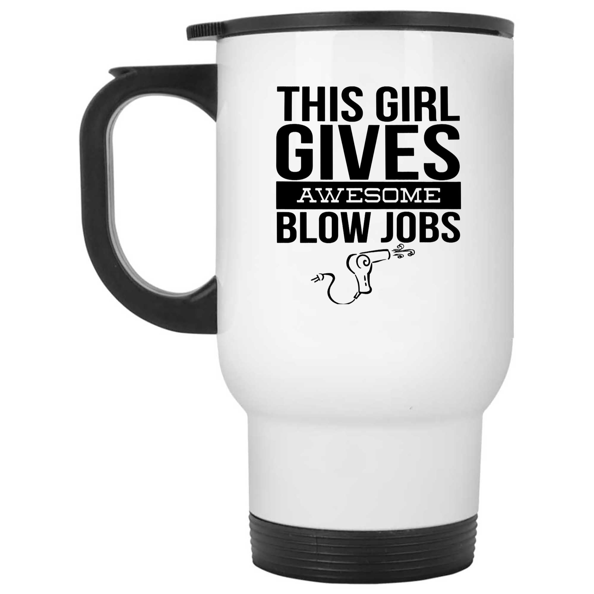 Skitongifts Funny Ceramic Novelty Coffee Mug This Girl Gives Awesome Blow Jobs gGQkukK