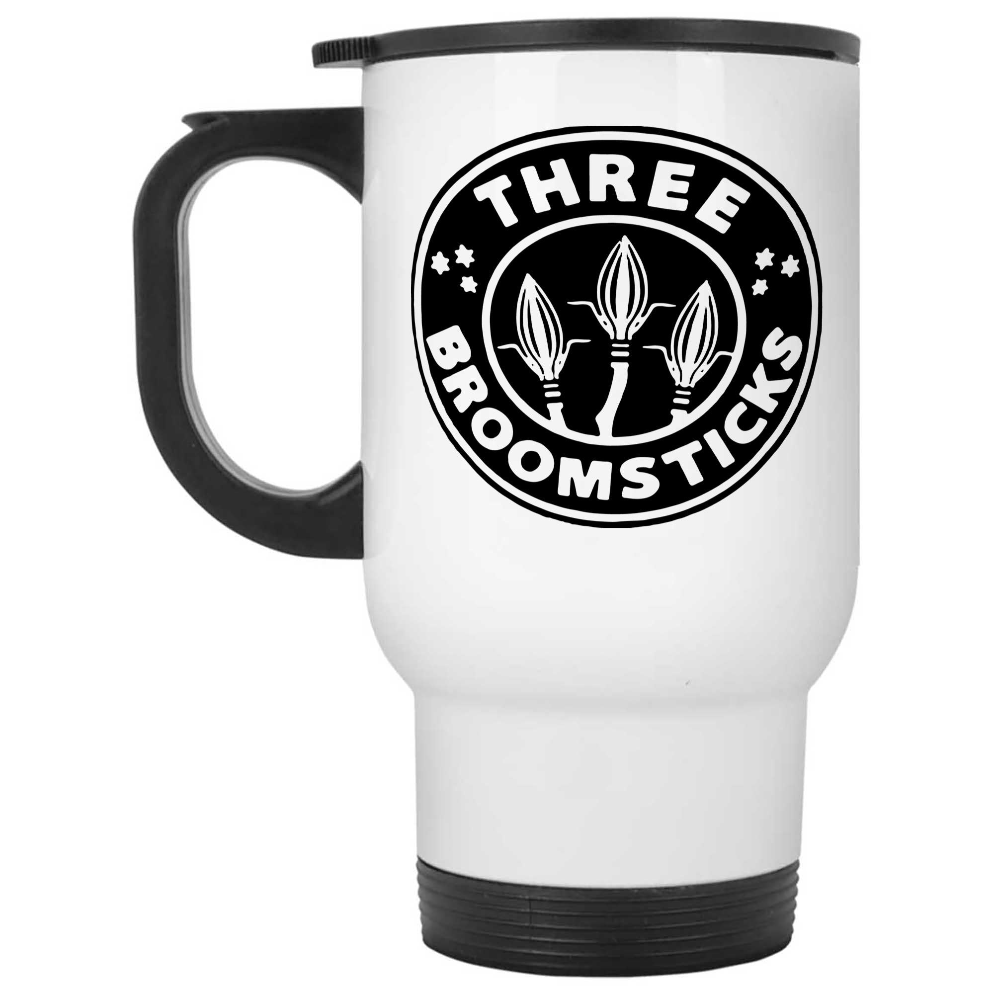 Skitongifts Funny Ceramic Novelty Coffee Mug Three Broomsticks Funny EloibPb
