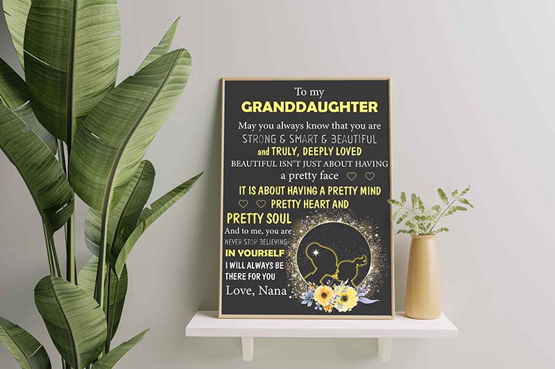 To My Granddaughter, I Will Always Be There For You Love Nana-TT0401