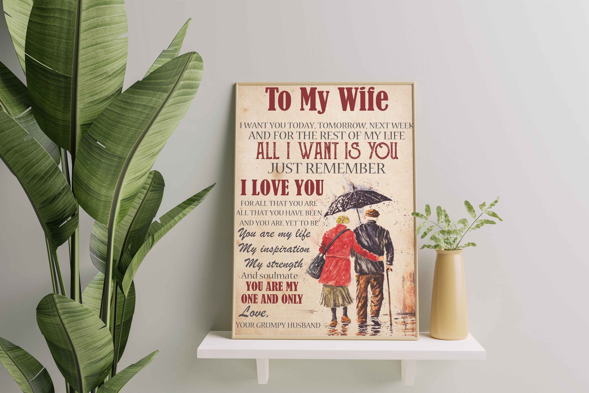 To My Wife I Want You For The Rest Of My Life-TT1501
