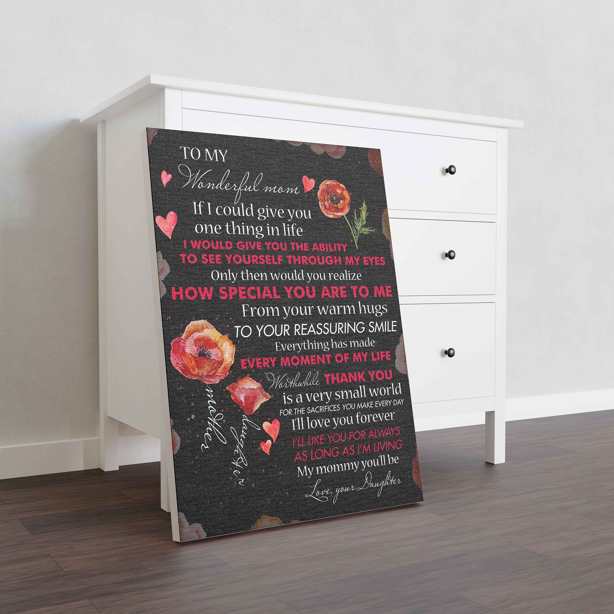 Skitongifts Wall Decoration, Home Decor, Decoration Room To My Wonderful Mom, To My Mom, To My Wonderful Mom How Special You Are To-TT1801