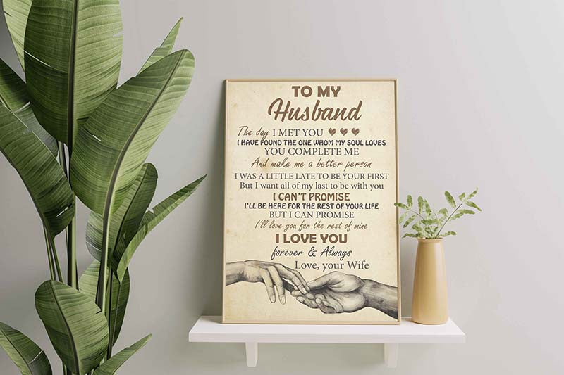 To my husband The day I meet you Love, your wife-TT1611