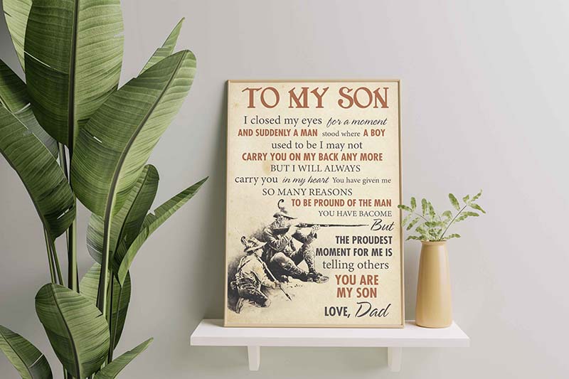 To my son I closed my eyes for a moment Love, Dad-TT1511