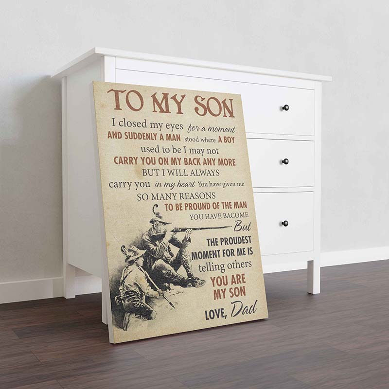 Skitongifts Wall Decoration, Home Decor, Decoration Room To My Son I Closed My Eyes For A Moment Love, Dad-TT1511