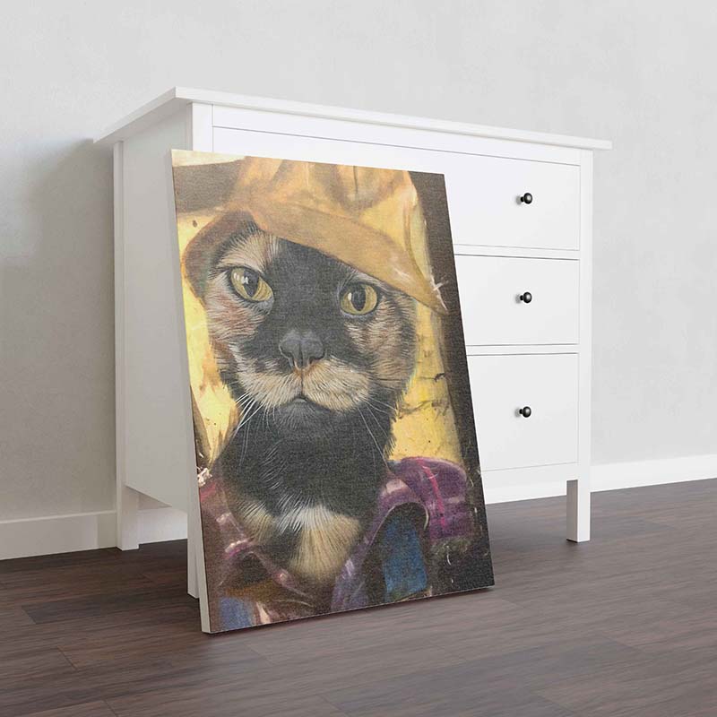 Skitongifts Wall Decoration, Home Decor, Decoration Room Tortoiseshell Cat Plumber-TT1012