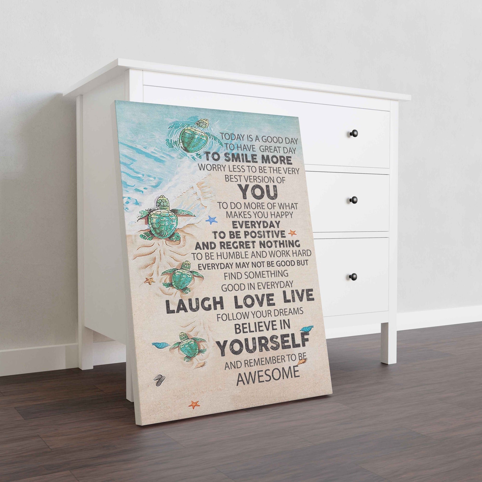 Skitongifts Wall Decoration, Home Decor, Decoration Room Turtle - Today Is A Good Day-TT1101