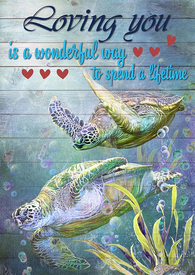 Turtle Couple Loving You Is A Wonderful Way To Spend A Lifetime TT0909