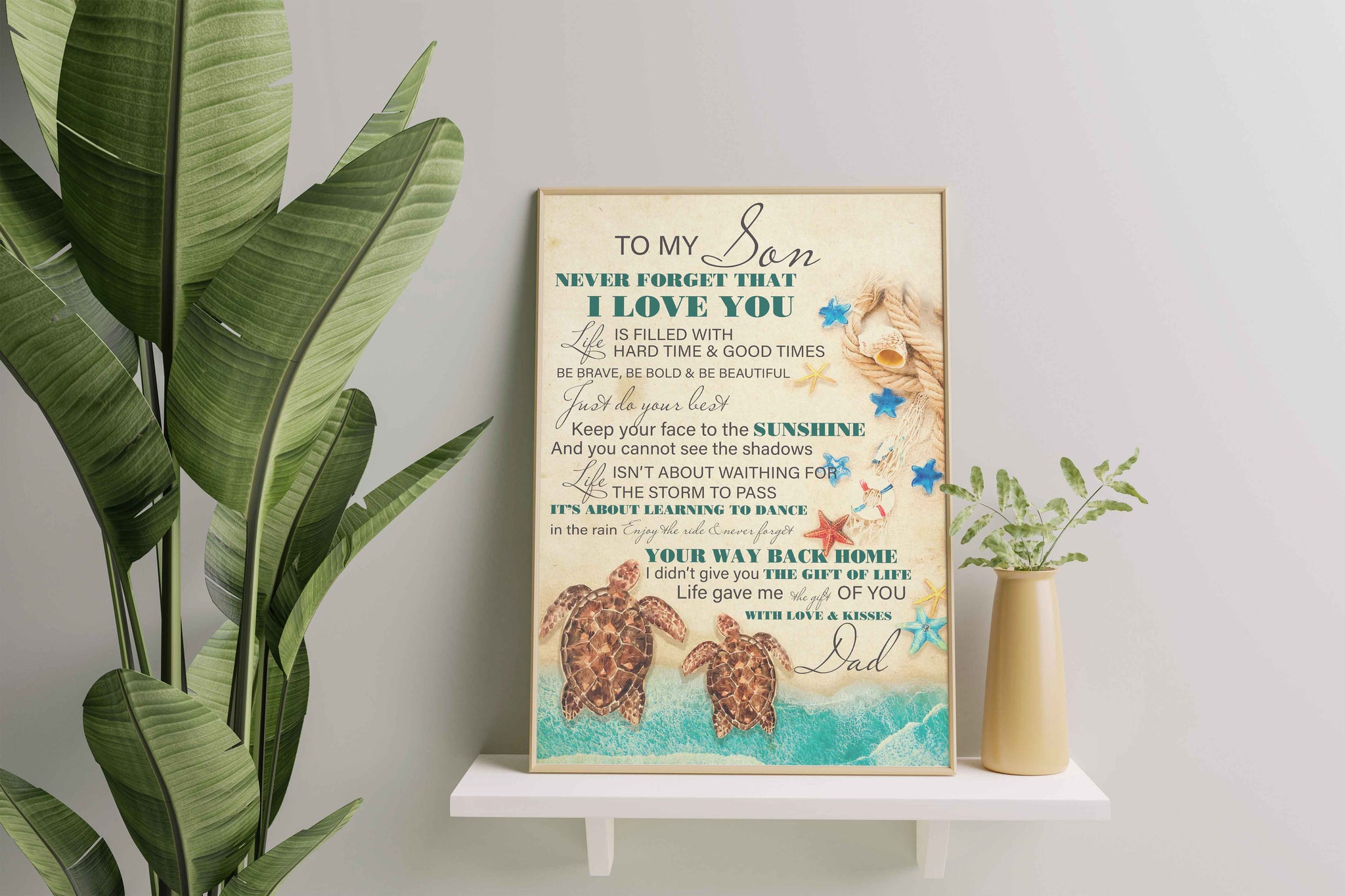 Turtle Dad To My Son Never Forget That I Love You Just Do Your Best Life-TT1101