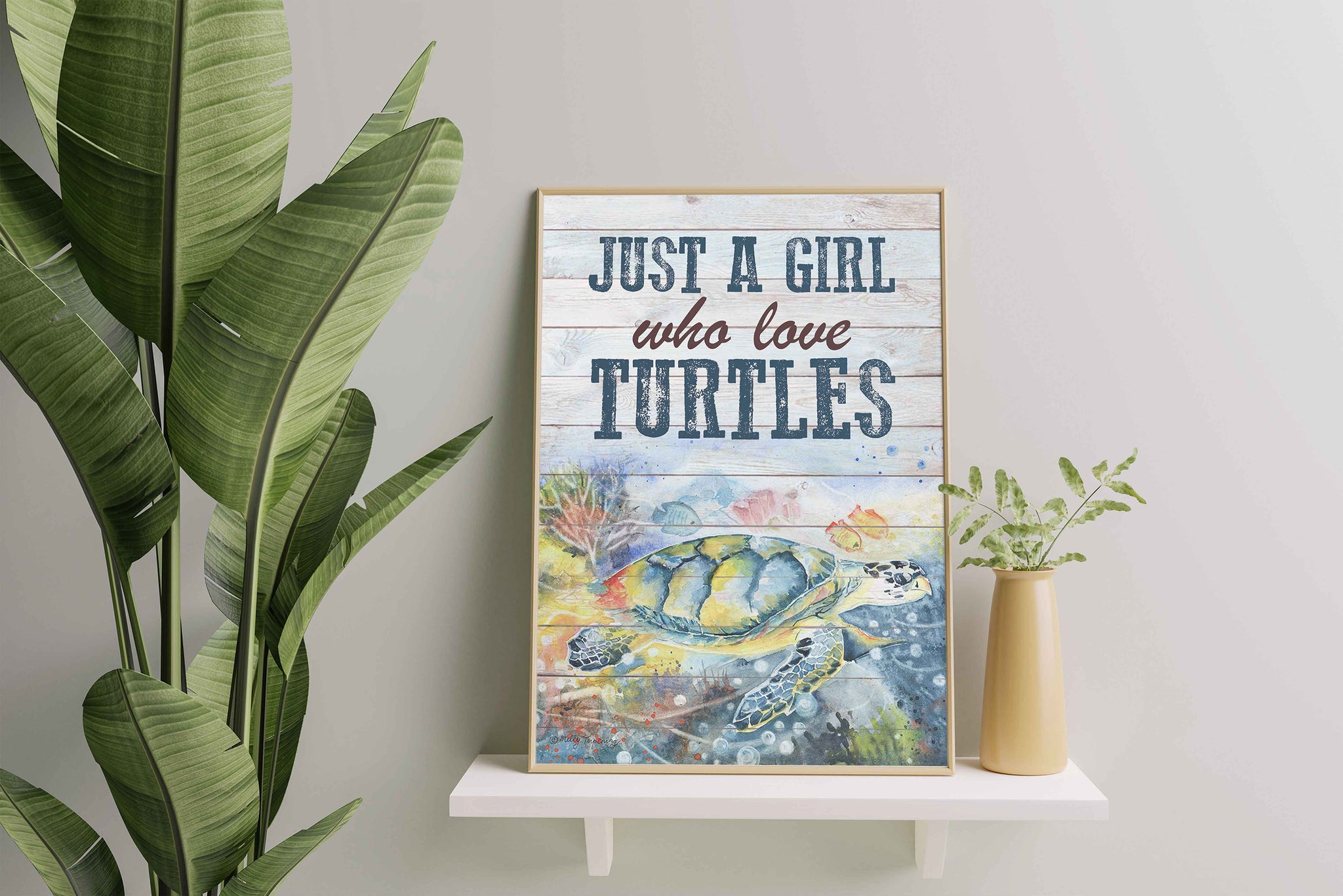 Turtle Just A Girl, Who Loves Turtles For Pet-TT1901