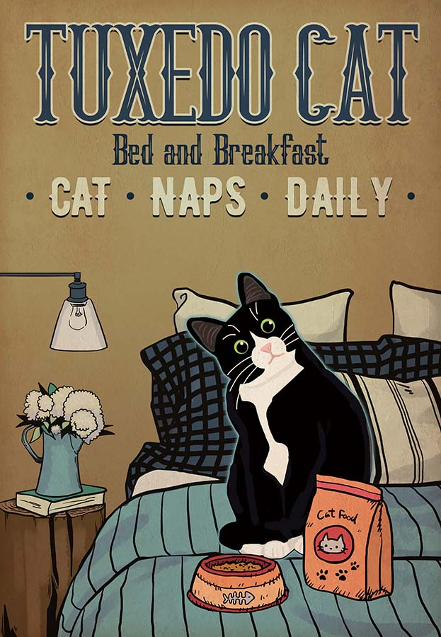 Tuxedo Cat Bed And Breakfast-MH1909