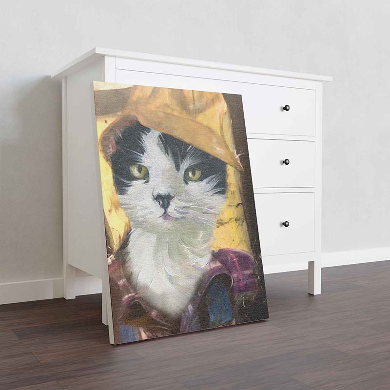 Skitongifts Wall Decoration, Home Decor, Decoration Room Tuxedo Cat Plumber-TT1012