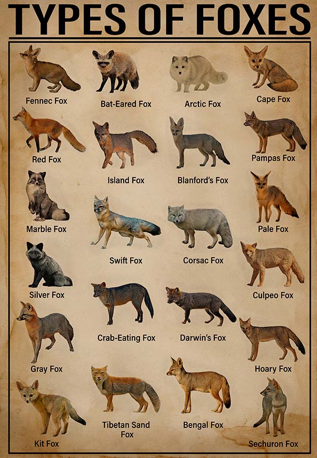 Types Of Foxes