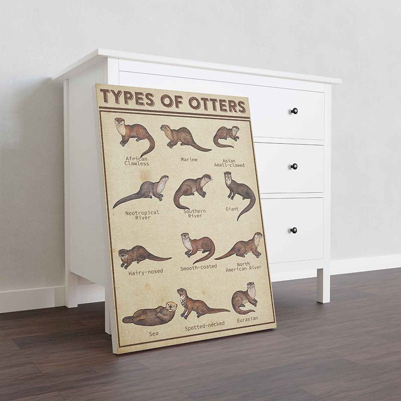 Skitongifts Wall Decoration, Home Decor, Decoration Room Types Of Otters-TT2509