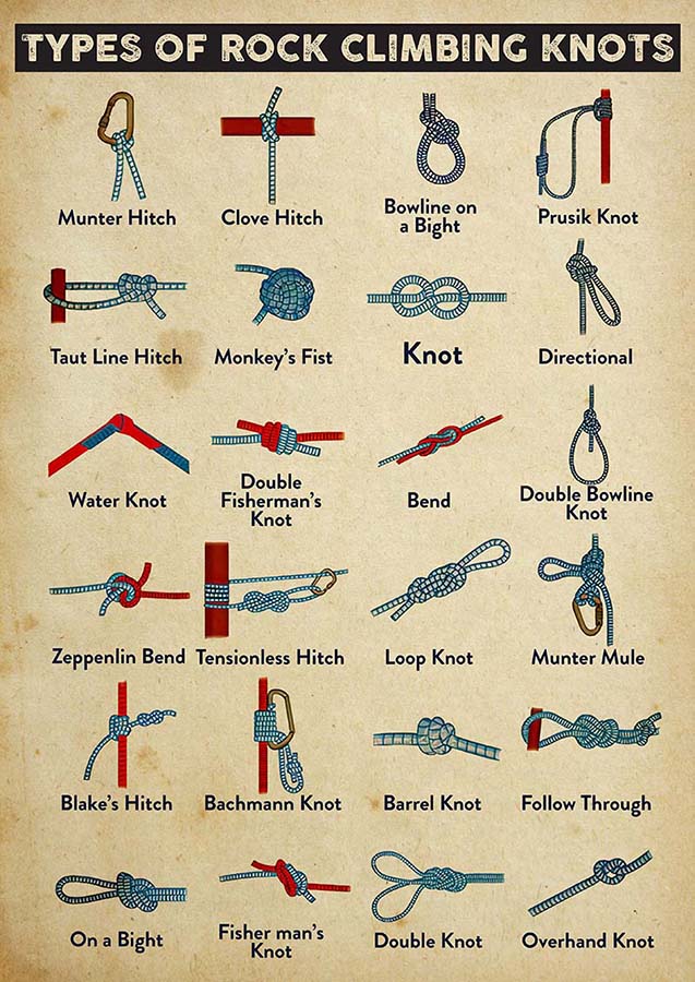 Types Of Rock Climbing Knots-TT2509