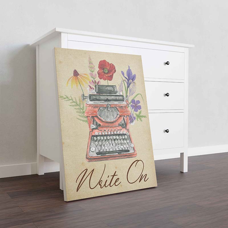 Skitongifts Wall Decoration, Home Decor, Decoration Room Typewriter Write On-TT2010