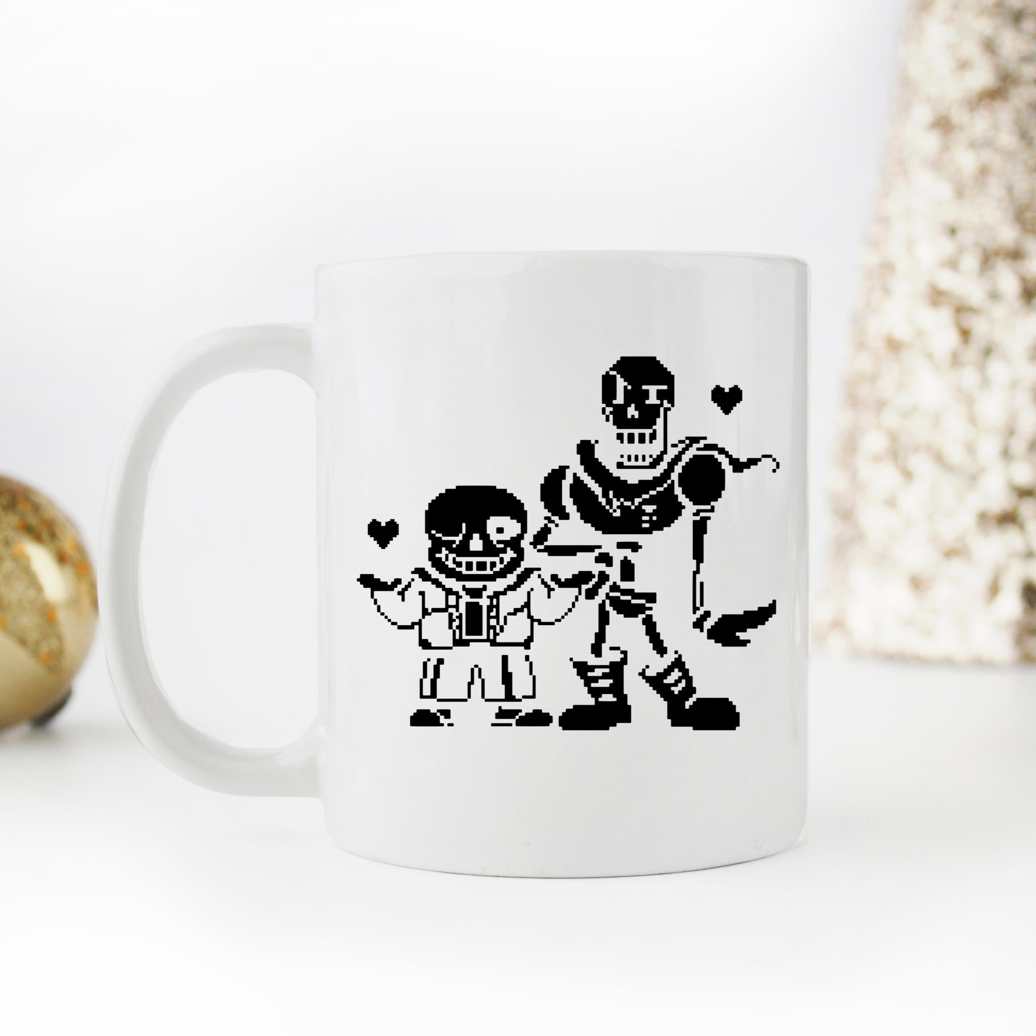 Skitongifts Funny Ceramic Novelty Coffee Mug Undertale Sans And Papyrus nLRAOFC