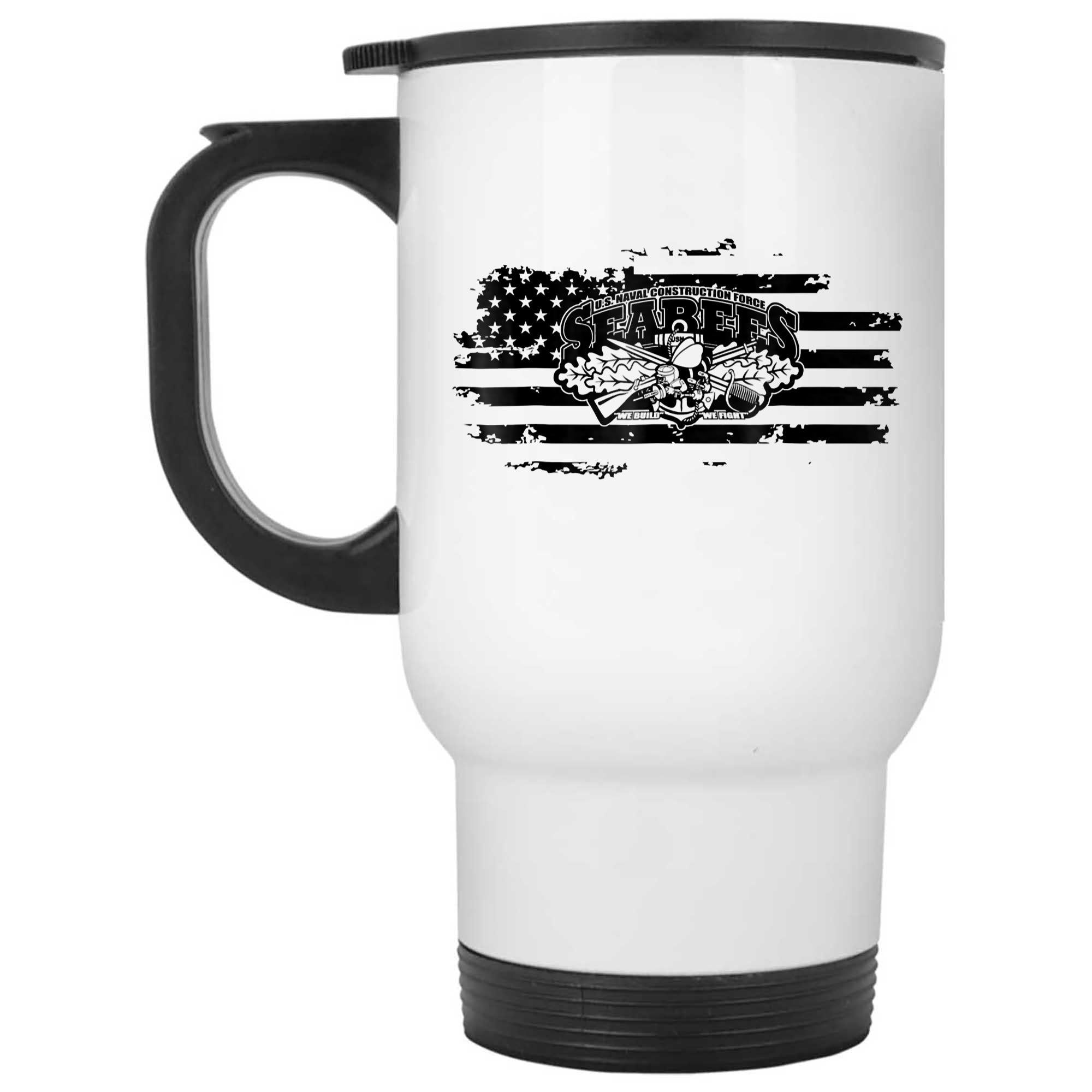 Skitongifts Funny Ceramic Novelty Coffee Mug Us Naval Construction Force Seabees BBXI6GL