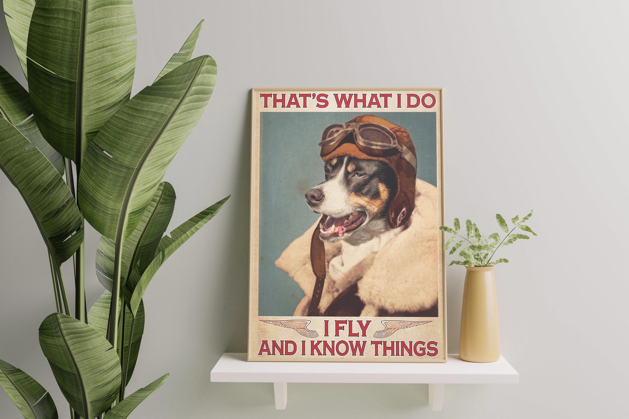 Valencia Dog That's What I Do I Fly And I Know Things Dog Lover