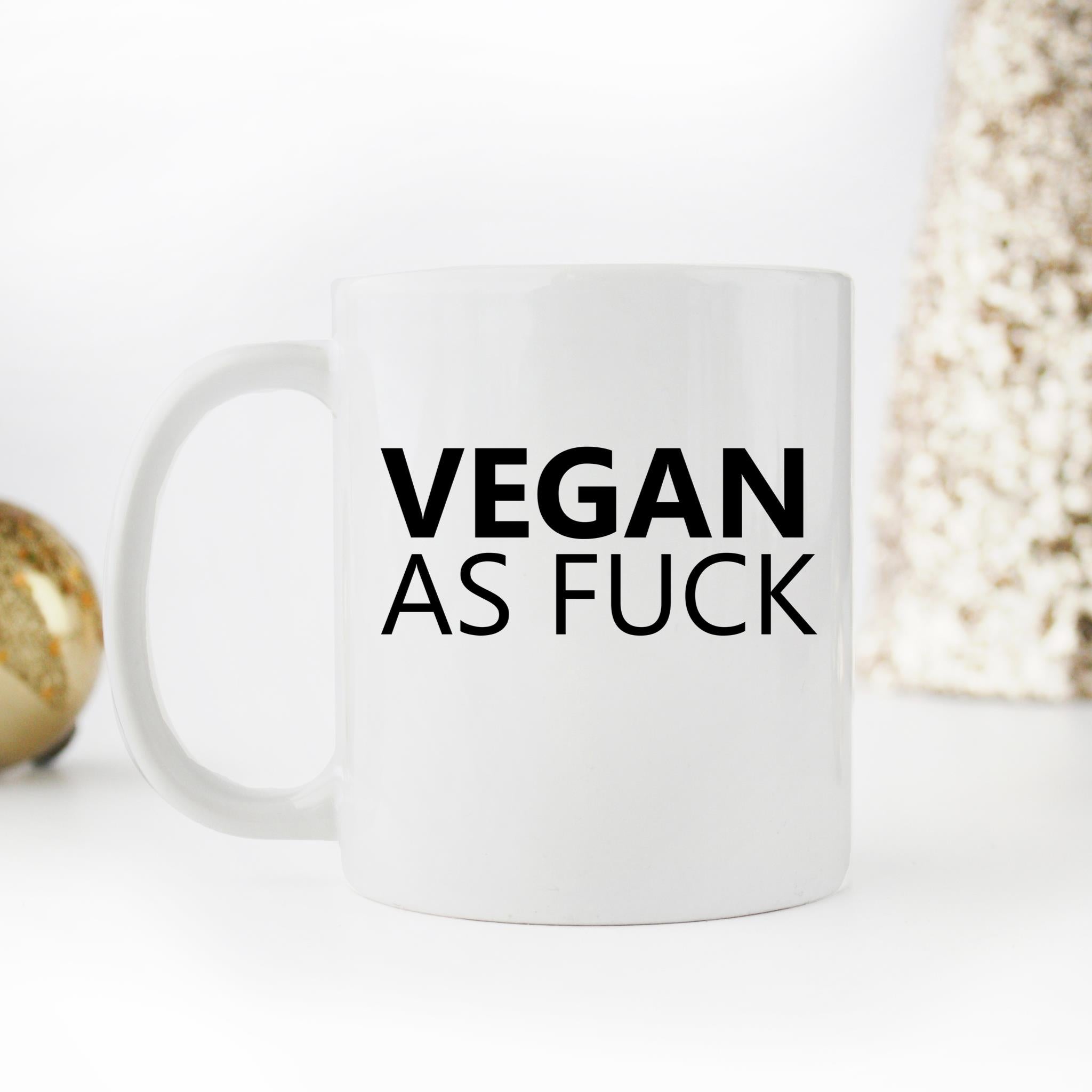 Skitongifts Funny Ceramic Novelty Coffee Mug Vegan As Fuck haanei2