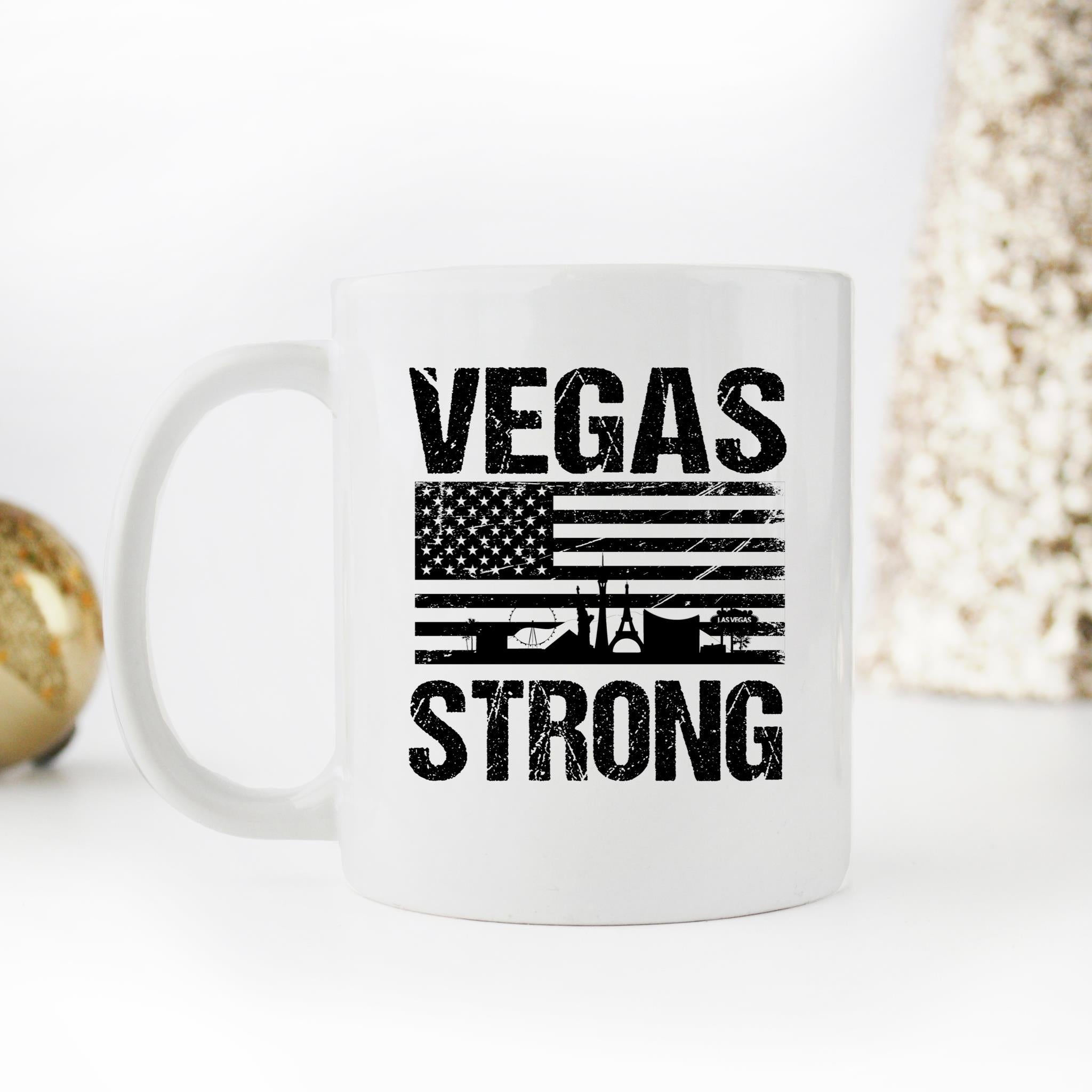 Skitongifts Funny Ceramic Novelty Coffee Mug Vegas Strong Nevada Pride gZiFxzT