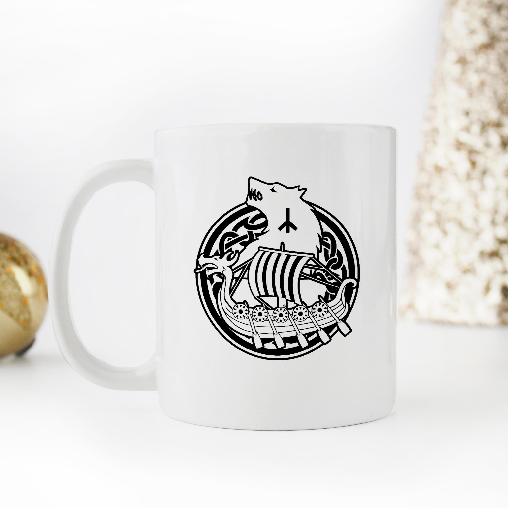 Skitongifts Funny Ceramic Novelty Coffee Mug Viking Viking Battle Prayer Valhalla Glory 82pGJD2