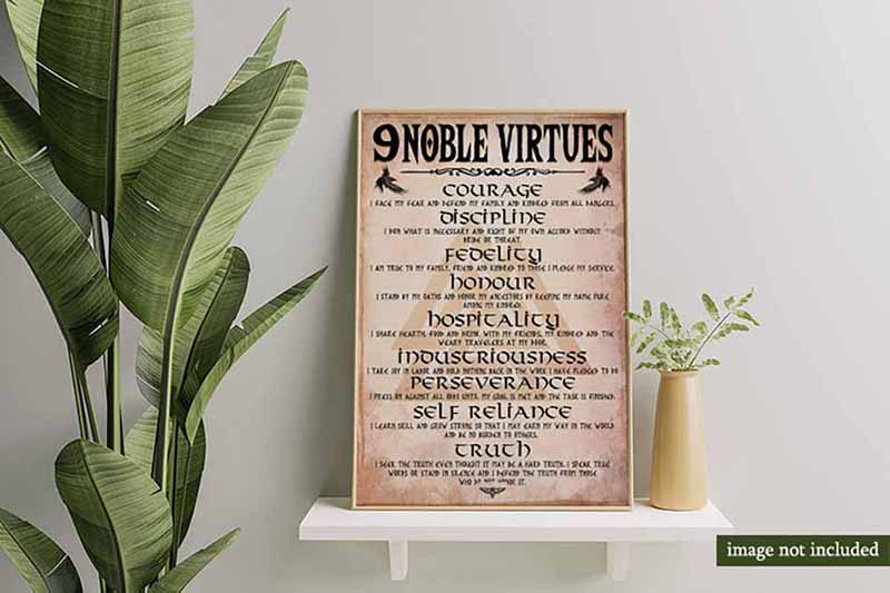 Viking The Nine Noble Virtues Courage MH1109