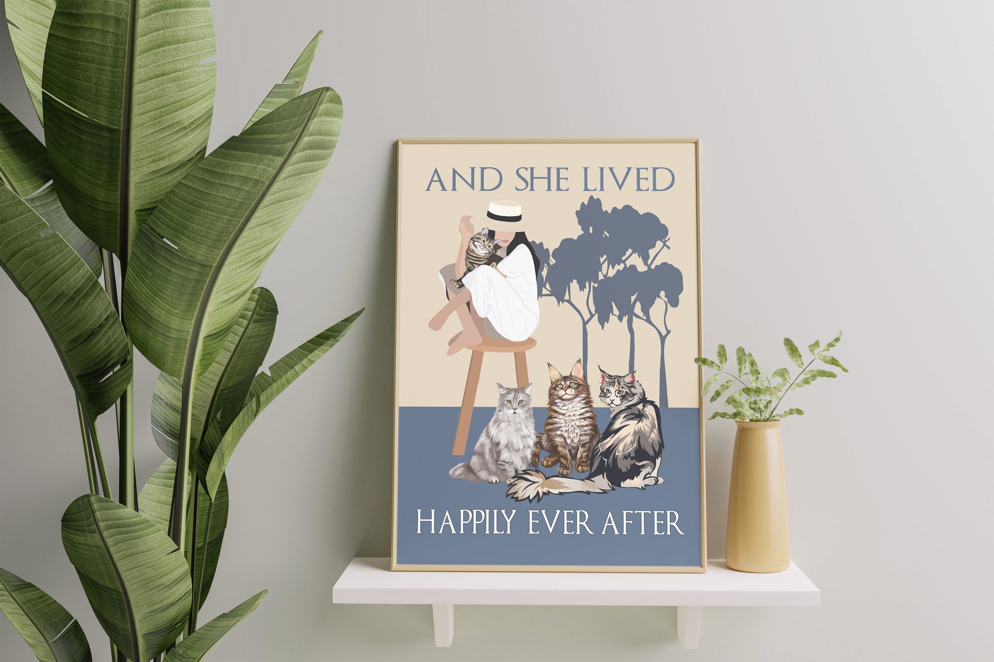 Vintage Maine Coon and She Lived Happily Ever After