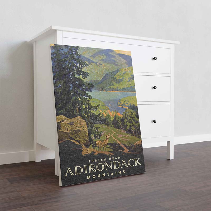 Vintage Travel Adirondack Mountains TT1409