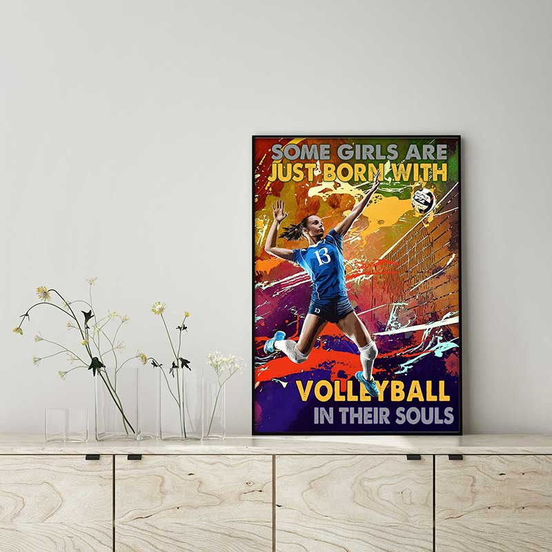 Volleyball Girl, Some Girls are Just Born with Volleyball in Their Souls TTK1208