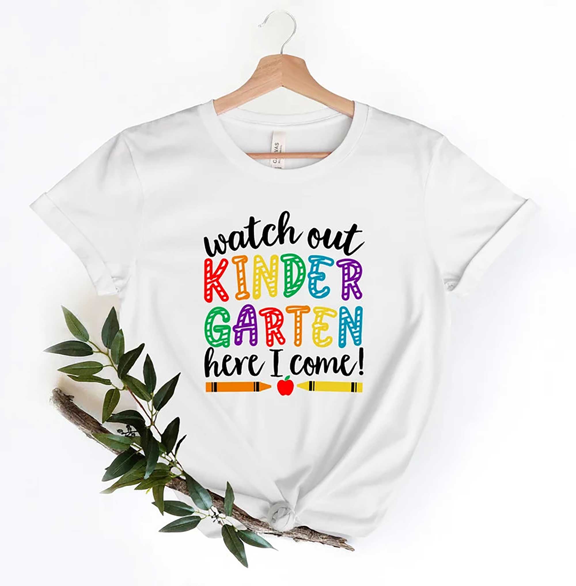 Skitongift Watch Out Kindergarten Here I Come, Kindergarten Shirt, Back To School Shirt, Watch Out Kindergarten Here I Come School Shirt, School shirt