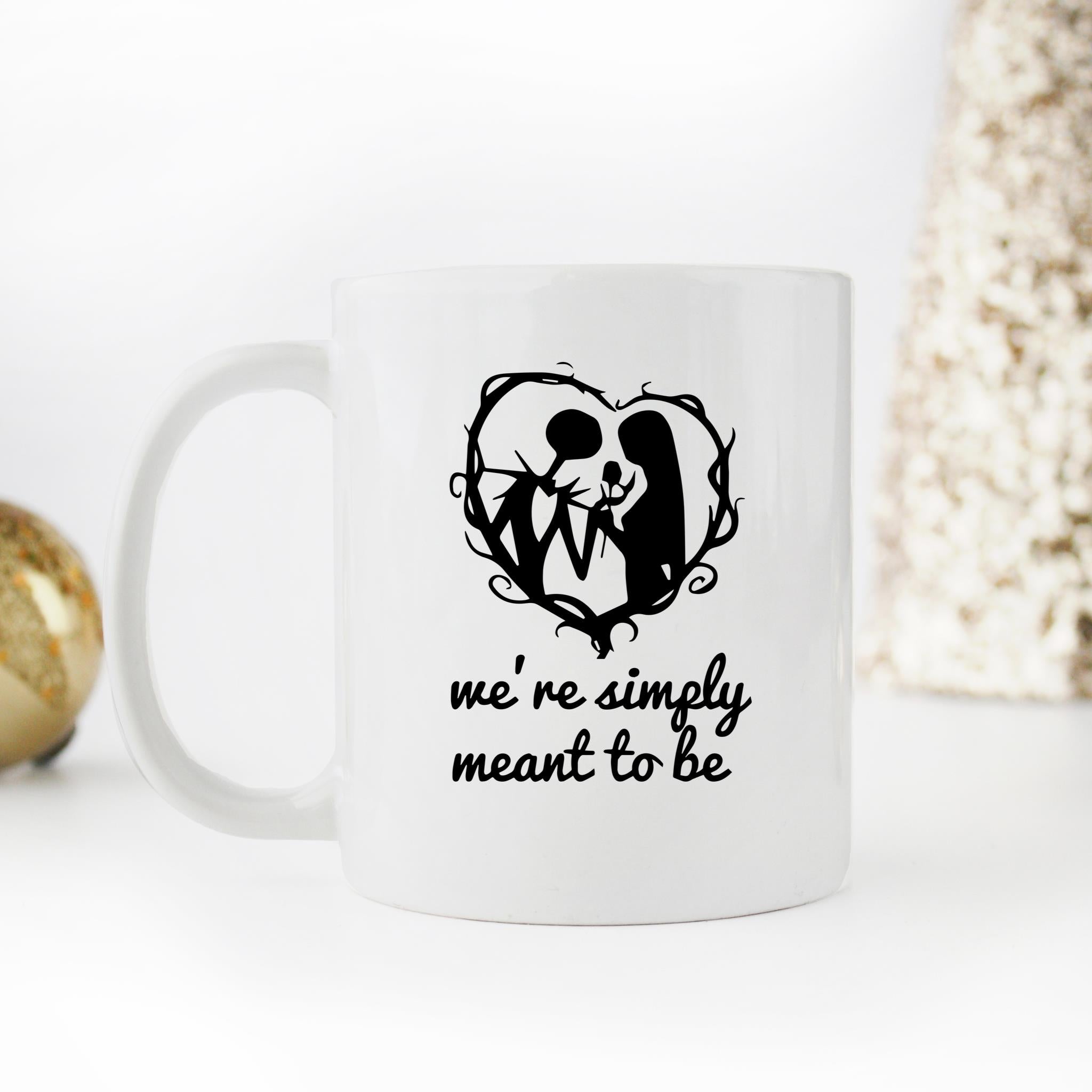 Skitongifts Funny Ceramic Novelty Coffee Mug We're Simply Meant To Be Perfect For Dad Husband On Birthday Anniversary H1gtPtx