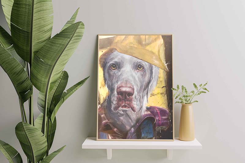 Weimaraner Dog Plumber-TT1012