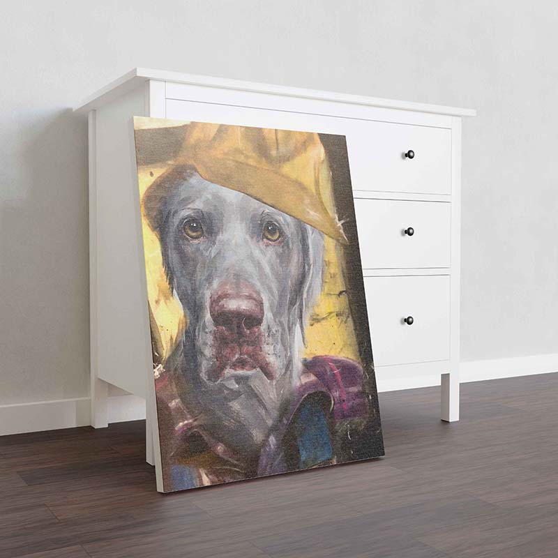 Skitongifts Wall Decoration, Home Decor, Decoration Room Weimaraner Dog Plumber-TT1012