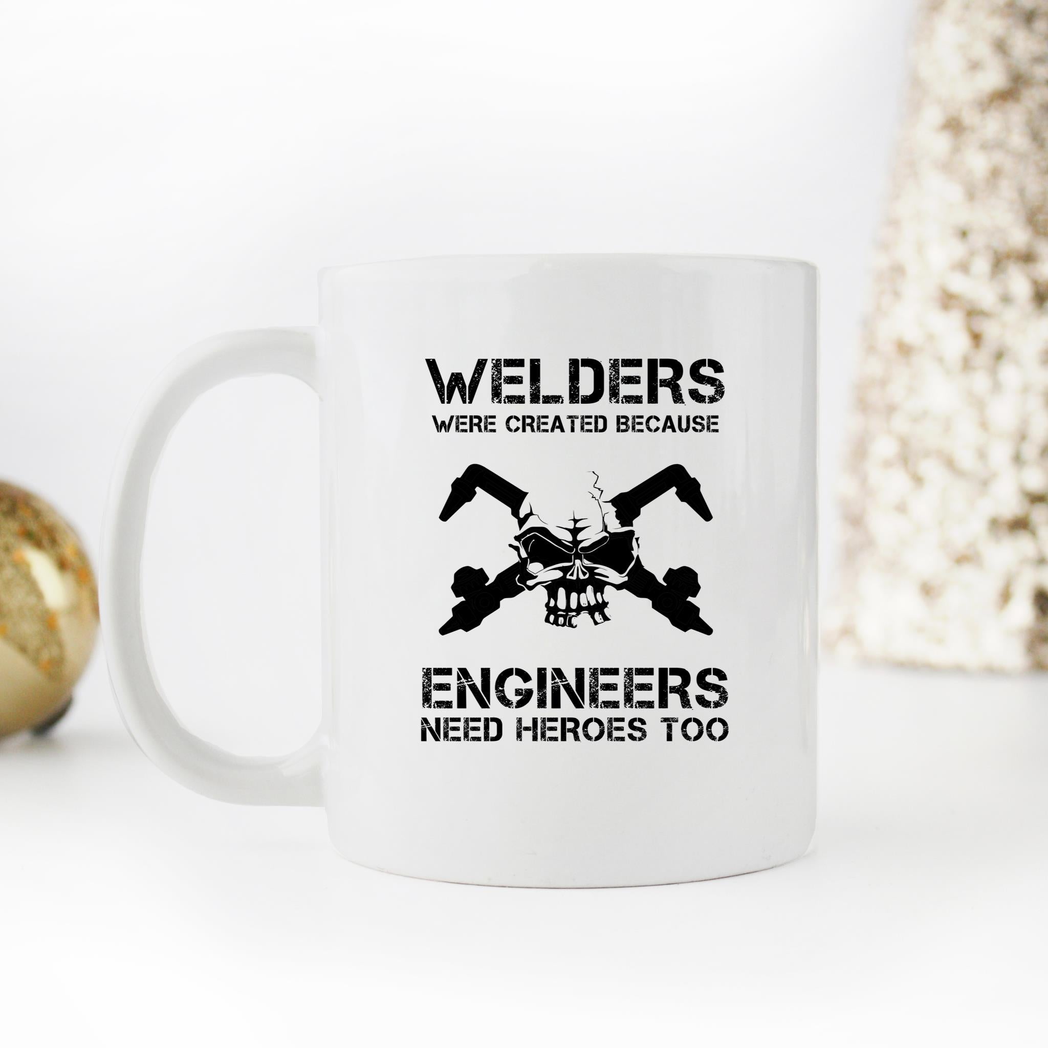 Skitongifts Funny Ceramic Novelty Coffee Mug Welders Engineers Need Heroes Too Welder Funny x4cvAgl