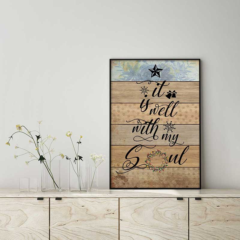 Skitongift Wall Decoration, Home Decor, Decoration Room Well with My Soul TTK0308
