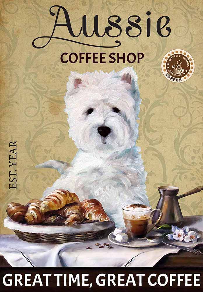 Westie Dog Coffee Shop-TT3008