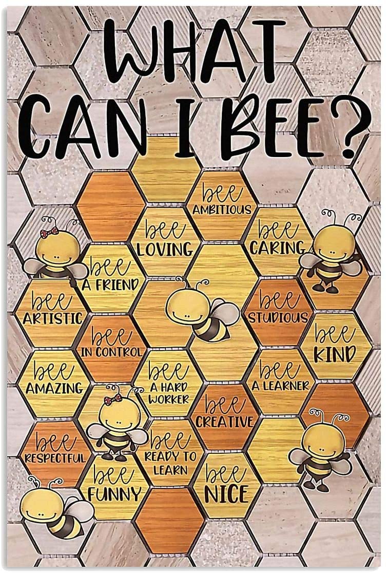 What Can I Bee Fun Wordplay Beehive Chart Student Children Classroom School Studying Room