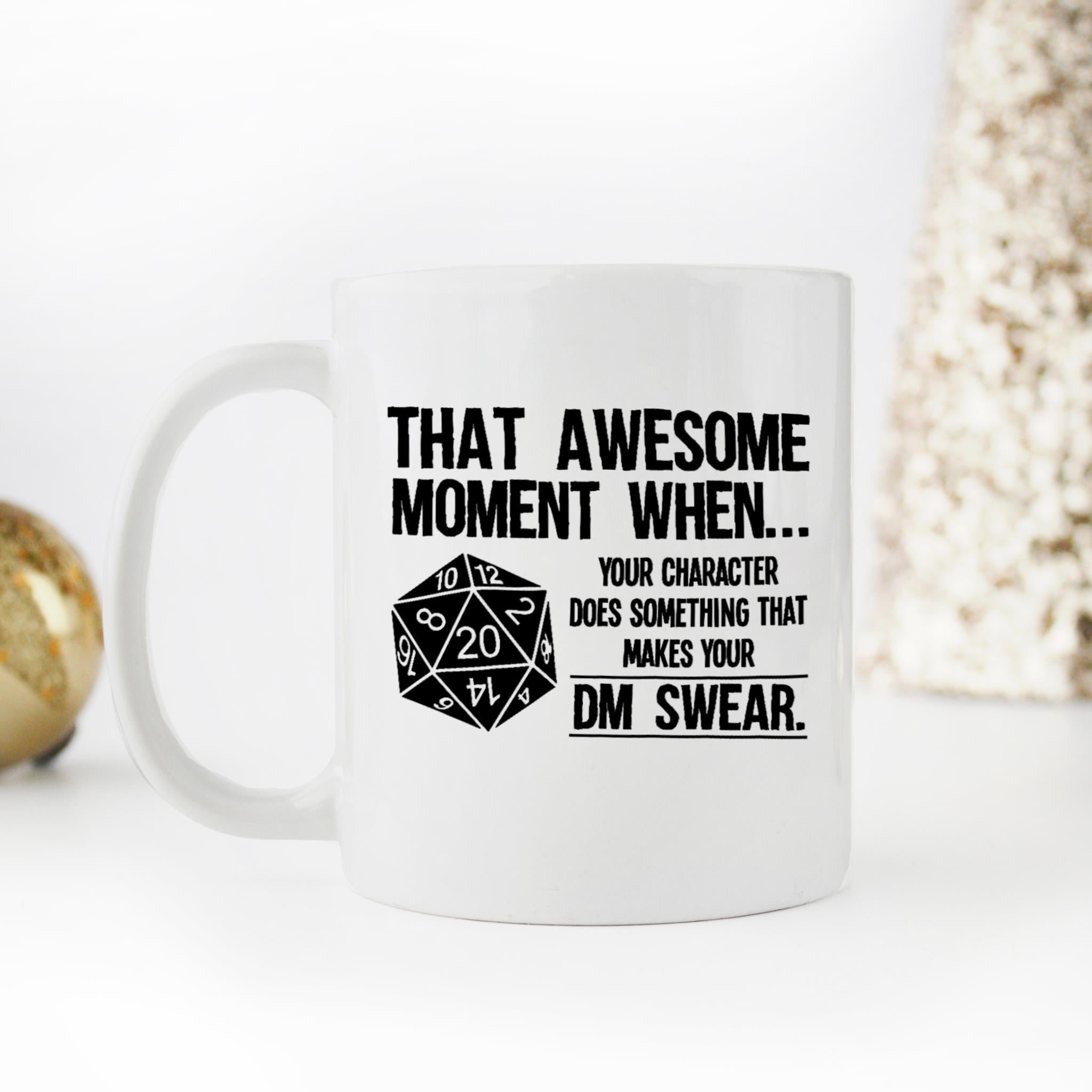 Skitongifts Funny Ceramic Novelty Coffee Mug When The Dm Swears t9nF0zG