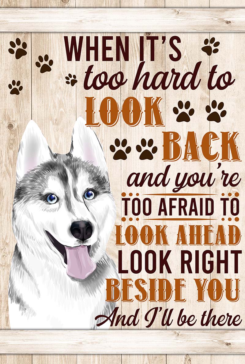 When It's Too Hard To Look Back And You're Too Afraid To Look Ahead Husky-VT0905