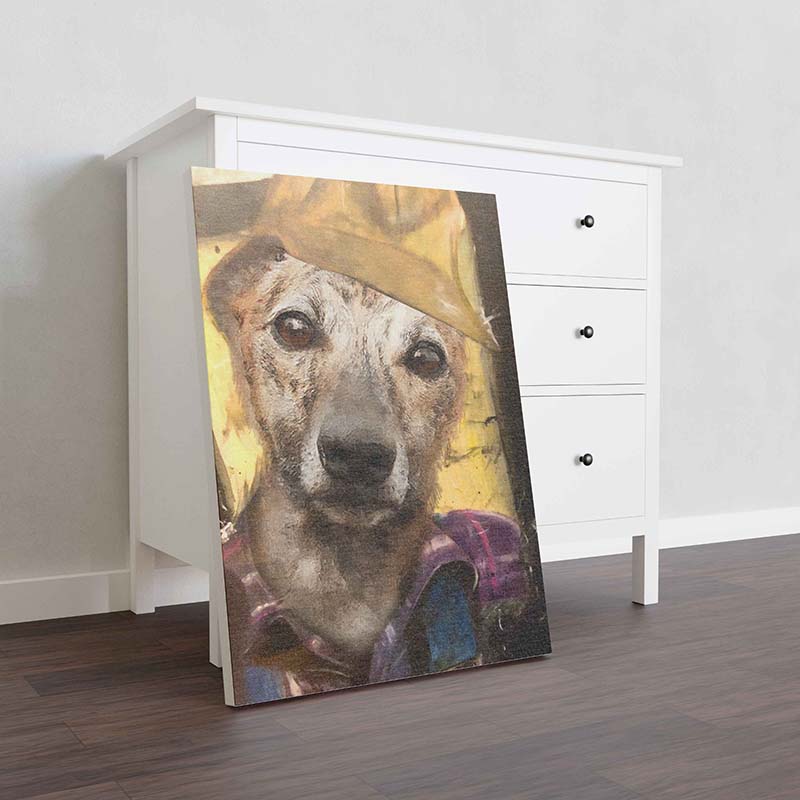 Skitongifts Wall Decoration, Home Decor, Decoration Room Whippet Dog Plumber-TT1012