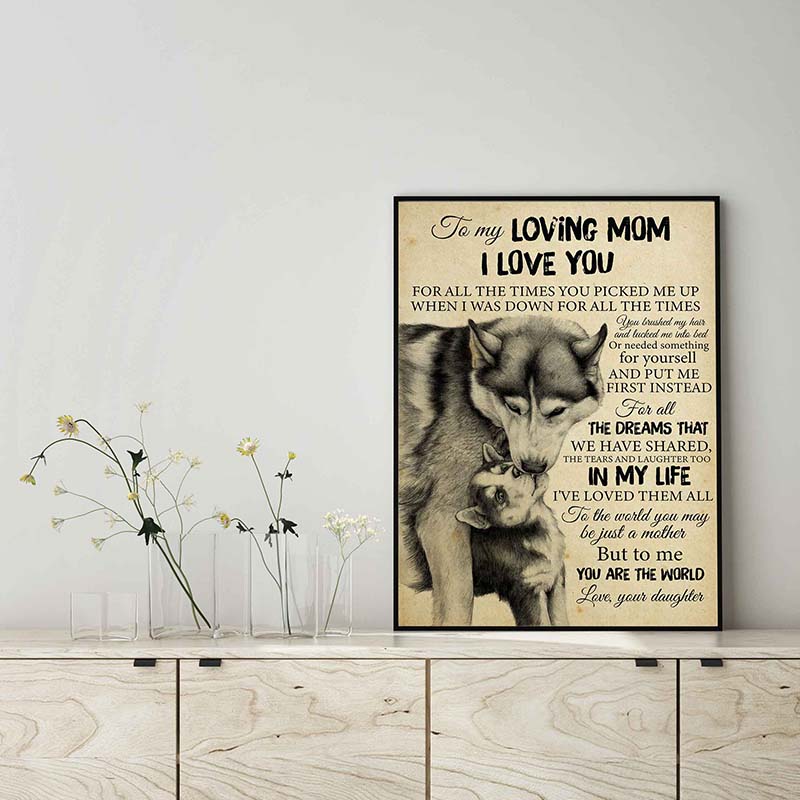 Wolf to My Loving Mom for All The Times You are The World-TT3003