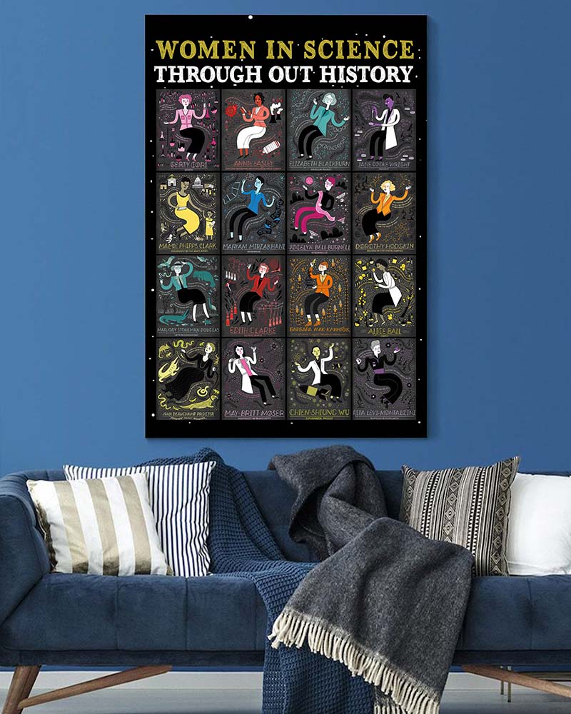 Skitongift Wall Decoration, Home Decor, Decoration Room Women In Science Through Out History-VT0705